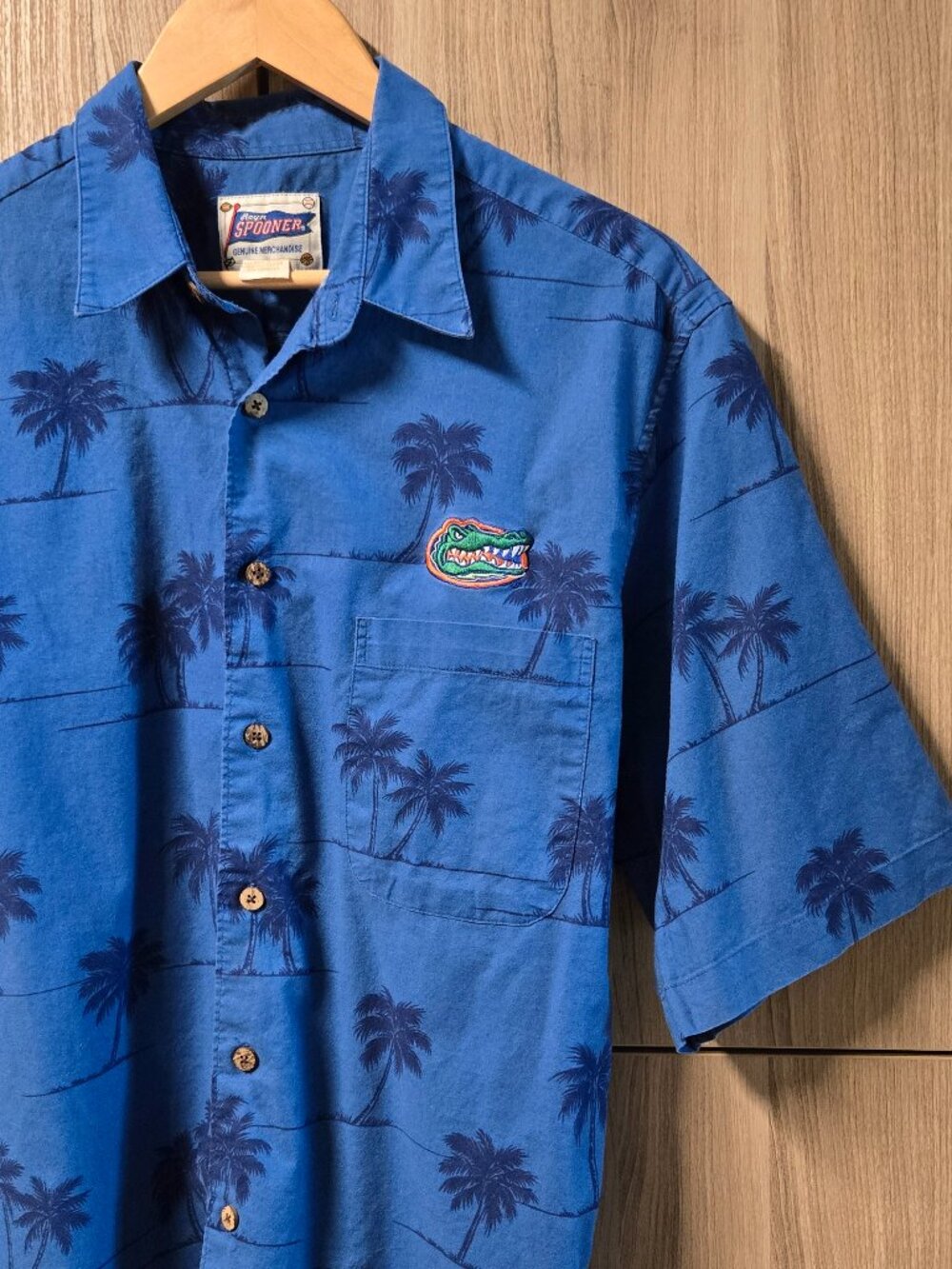 Vintage Reyn Spooner Florida Gators Hawaiian Shirt Mens College Football Palms L